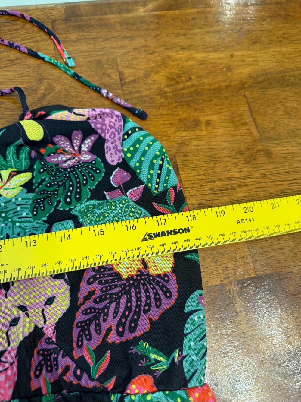 Betsey Johnson Paulina Tropical Jungle Print Mesh Halter Maxi Dress Leopard XL - Picture 6 of 13